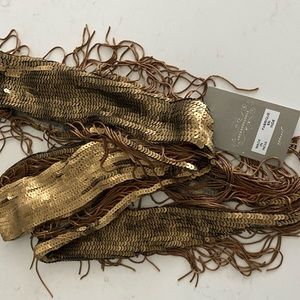 COPY - Anthropology Gold Sequin Belt/HeadBand